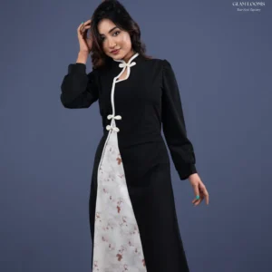 Elegant Chinese Style Long Dress (Modern Cheongsam)