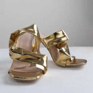Women’s Luxury Gold High Heel Sandal