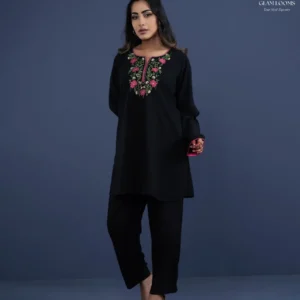 Embroidered Kurti Pant Set for Women