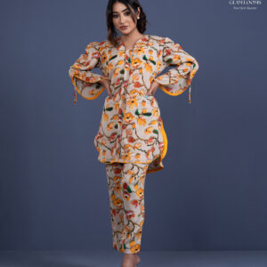 Women’s Floral Printed Kurti Set with Pant