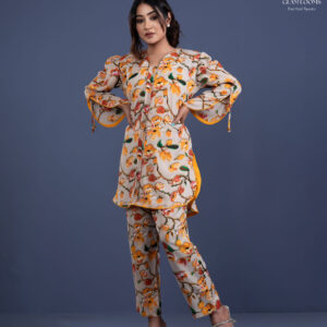 Women’s Floral Printed Kurti Set with Pant