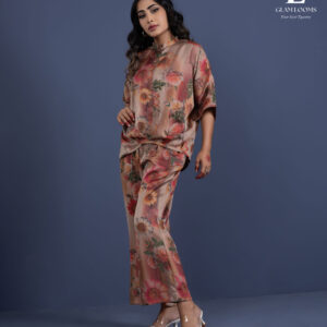 Women’s Floral Printed Co-Ord Set (Top & Pant)