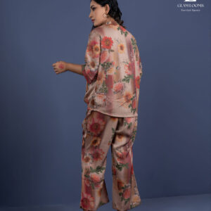 Women’s Floral Printed Co-Ord Set (Top & Pant)