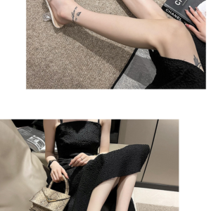 Luxury Crystal Bow Transparent Heel